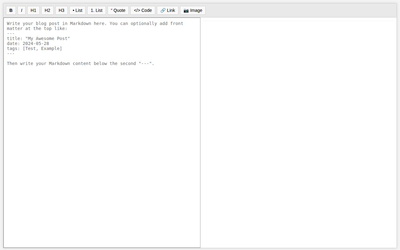 Screenshot of Éditeur Markdown