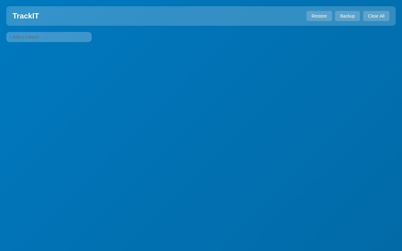 Screenshot of TrackIT